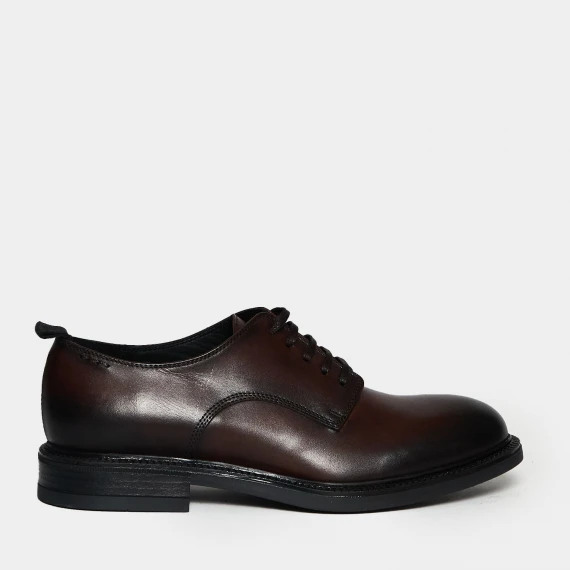 Allacciata derby in pelle marrone