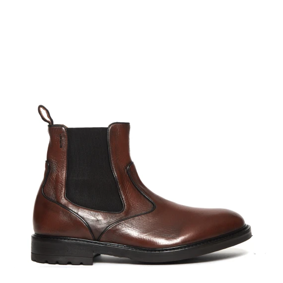 Tronchetto 66030 in pelle cuoio