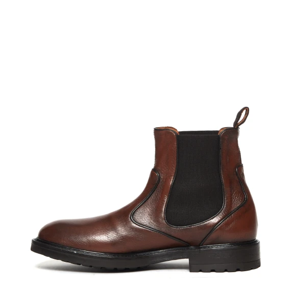 Tronchetto 66030 in pelle cuoio