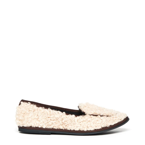 Mocassino Atlanta in tessuto effetto bouclé