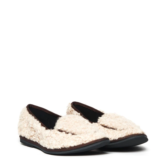 Mocassino Atlanta in tessuto effetto bouclé