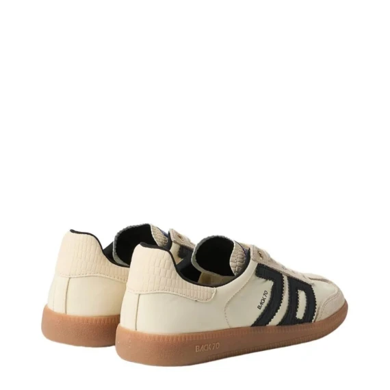 Sneakers Ghost in tessuto beige e suede nero