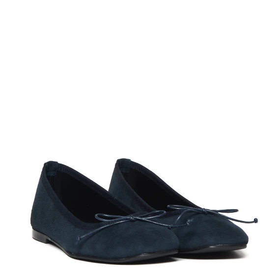Ballerina 910 in pelle scamosciata blu