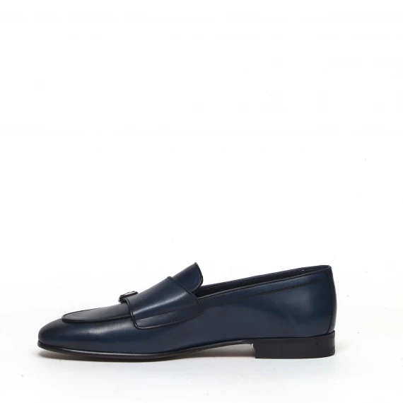 Monk Strap 5111 in pelle blu