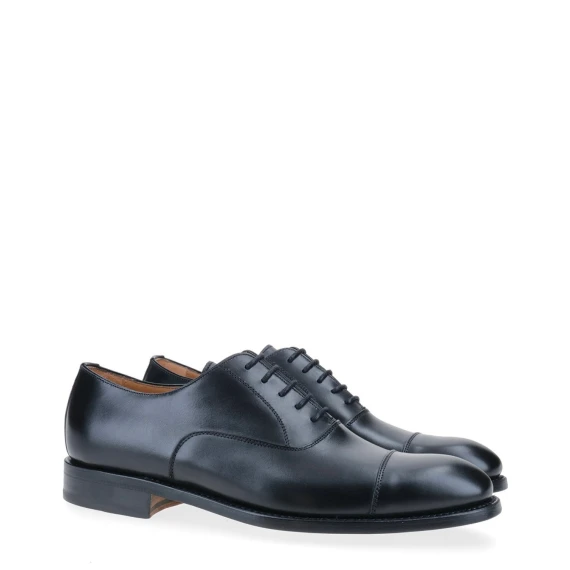 Scarpa allacciata Oxford 5217 in pelle nera - 10