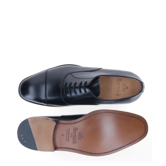 Scarpa allacciata Oxford 5217 in pelle nera - 10