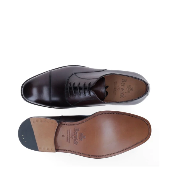 Scarpa allacciata Oxford 5217 in pelle marrone - 10