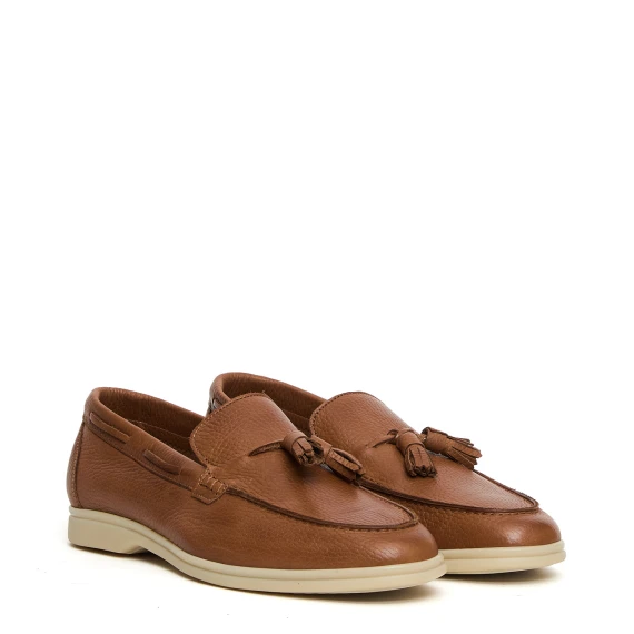 Mocassino 5715 in pelle cuoio