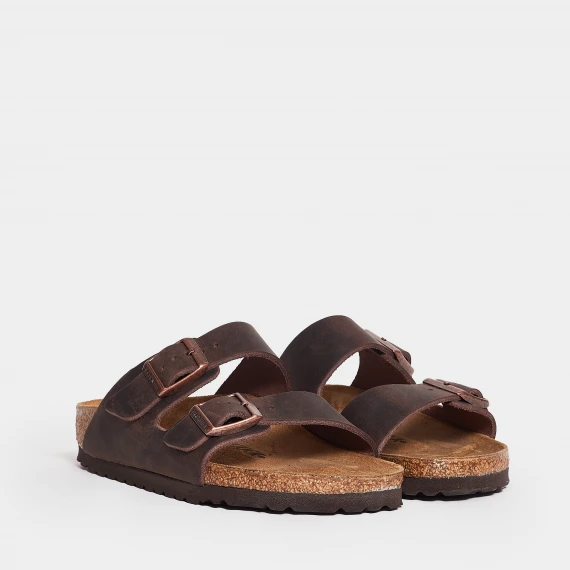 Sandalo Arizona BS Habana in pelle marrone