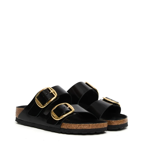 Sandali Arizona big buckle shine black