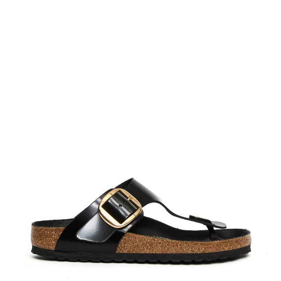 Sandali Gizeh big buckle shine black