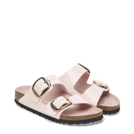 Sandalo Arizona Big Buckle hight-shine light rose in pelle