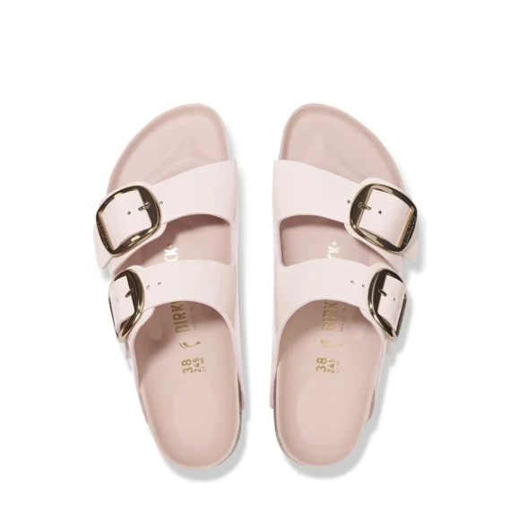 Sandalo Arizona Big Buckle hight-shine light rose in pelle