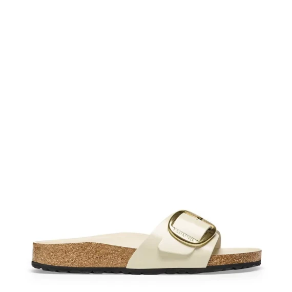 Madrid Big Buckle high-shine ecru