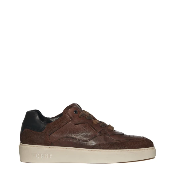 Sneakers in pelle marrone