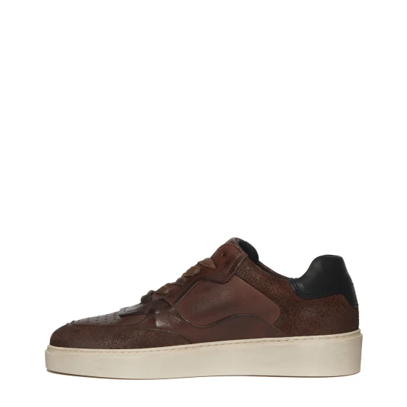 Sneakers in pelle marrone