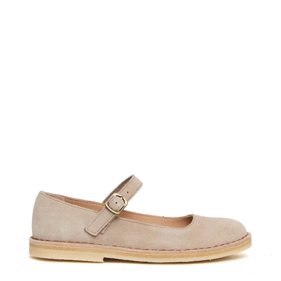 Mary Jane Desert in pelle scamosciata beige