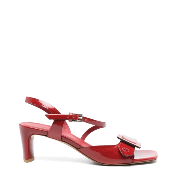 Sandalo 11317 in pelle verniciata rossa