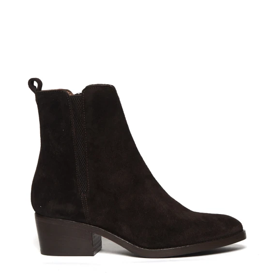 Tronchetto DD40 in pelle scamosciata marrone