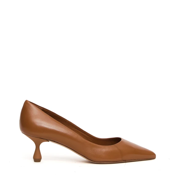 Dècolletè K026 in pelle cuoio