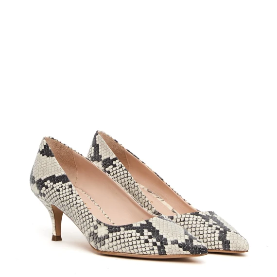 Decolletè K026 in pelle stampa pitone