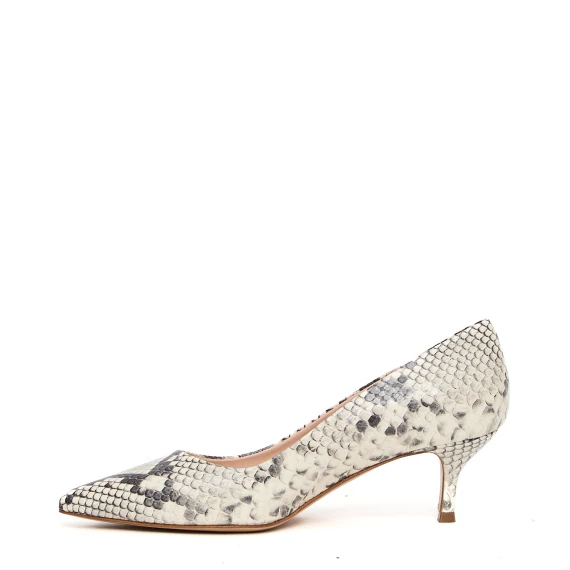 Decolletè K026 in pelle stampa pitone