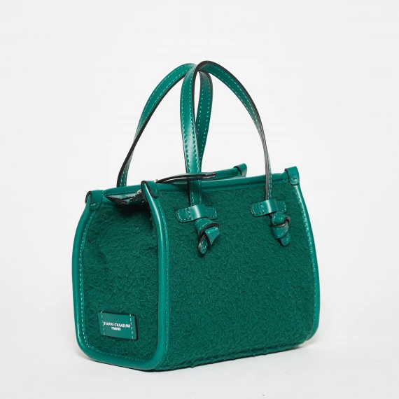 Shopper mini tessuto casentino verde