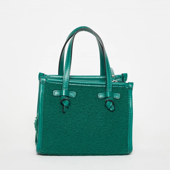 Shopper mini tessuto casentino verde
