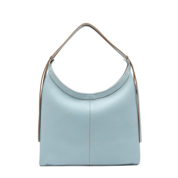 Borsa a spalla Norma BS11320 in pelle cielo
