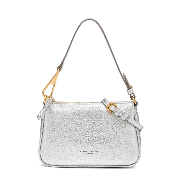 Borsa a spalla Brooke BS8750 in pelle argento