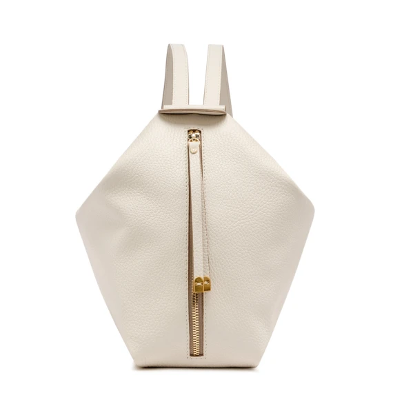 Borsa a spalla trasformabile in zaino Guia BS11340 in pelle panna