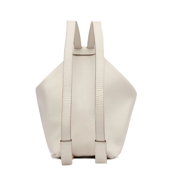 Borsa a spalla trasformabile in zaino Guia BS11340 in pelle panna