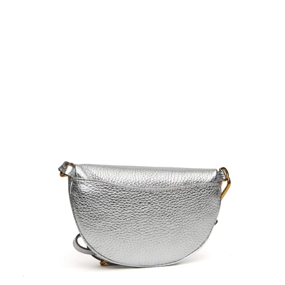 Marsupio Brooke in pelle martellata argento