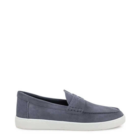 Mocassino Cool in pelle scamosciata blu jeans - 11