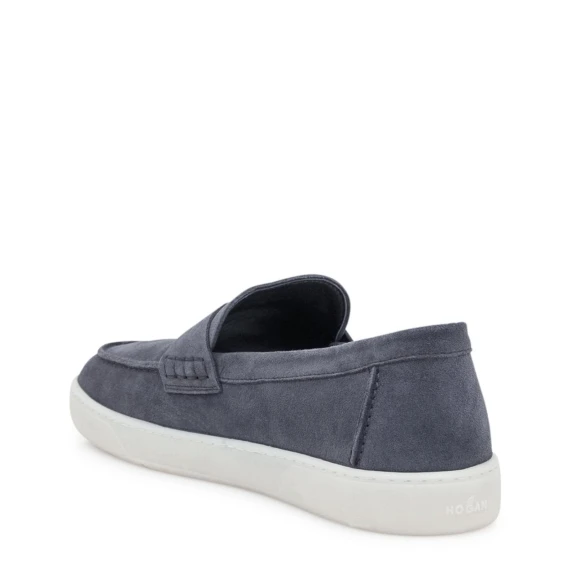 Mocassino Cool in pelle scamosciata blu jeans - 11