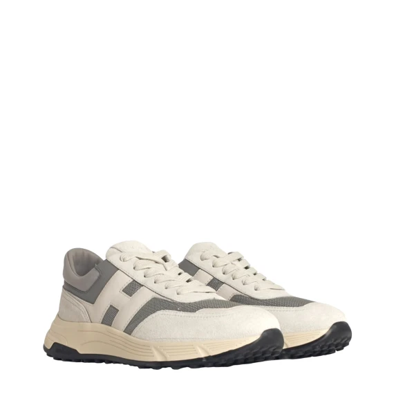 Sneakers Hyperlight in pelle scamosciata e tessuto grigio - 6.5