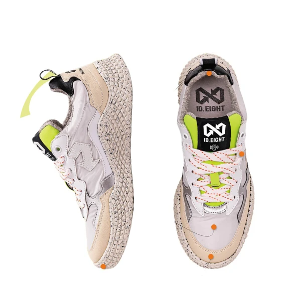 Sneakers Hana white crinkle in materiali riciclati e vegani