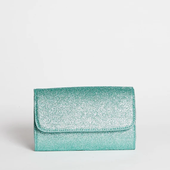 Ester in tessuto glitter verde acqua
