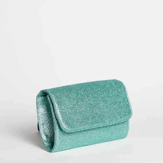 Ester in tessuto glitter verde acqua