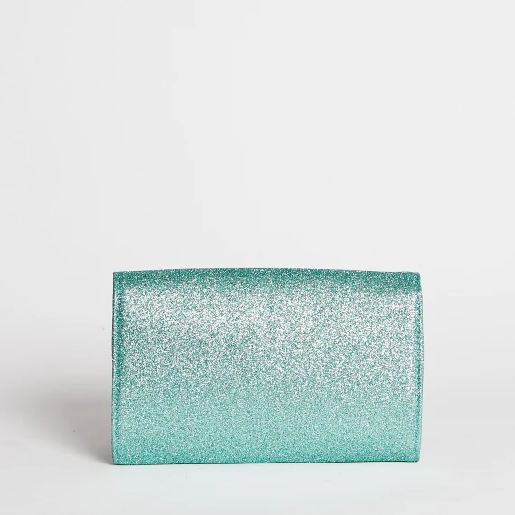 Ester in tessuto glitter verde acqua