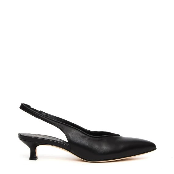 Slingback 2529RT in pelle nera