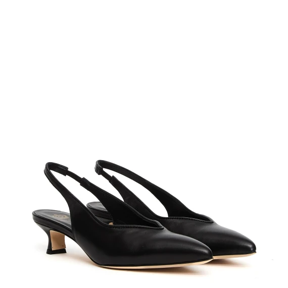 Slingback 2529RT in pelle nera