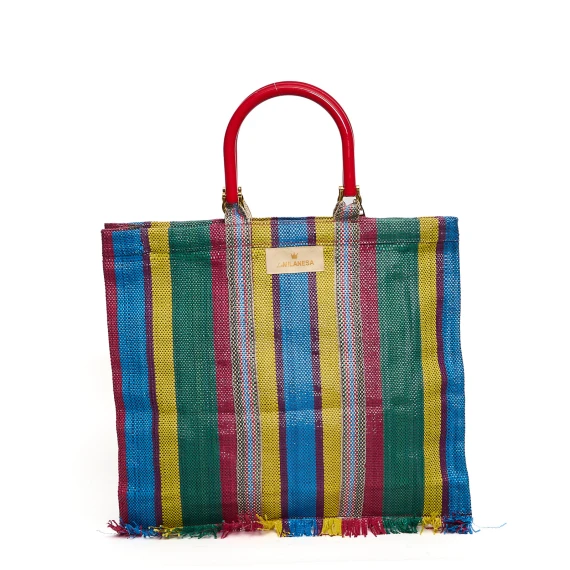 Borsa a mano Hippy Chic in nylon multicolor