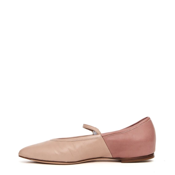 Ballerina 51202 in pelle nudo rosato