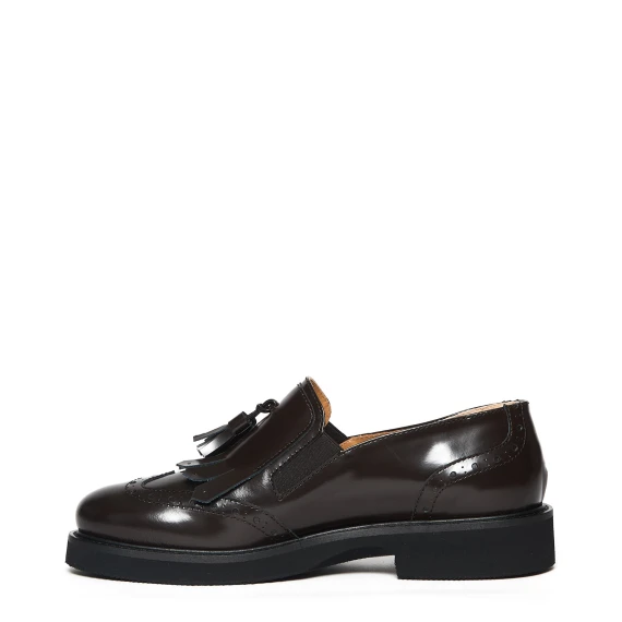 Scarpa OV002 in pelle testa di moro