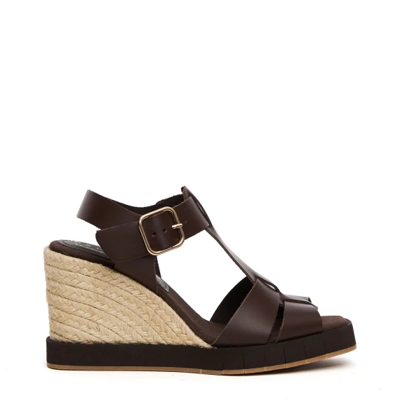 Sandali Carla in pelle testa di moro