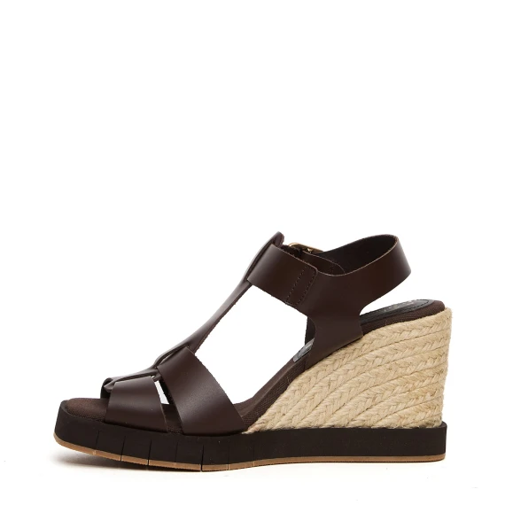 Sandali Carla in pelle testa di moro