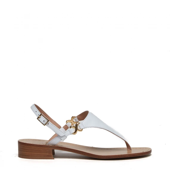 Infradito 721 in pelle bianca