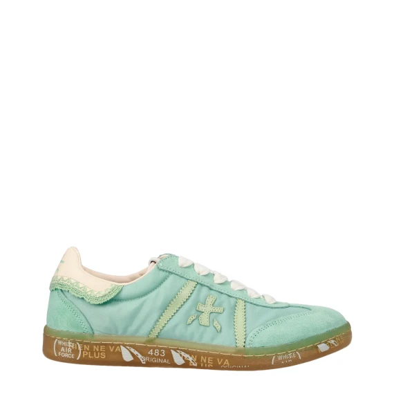 Sneakers Bonnied 7352 in tessuto e suede azzurro