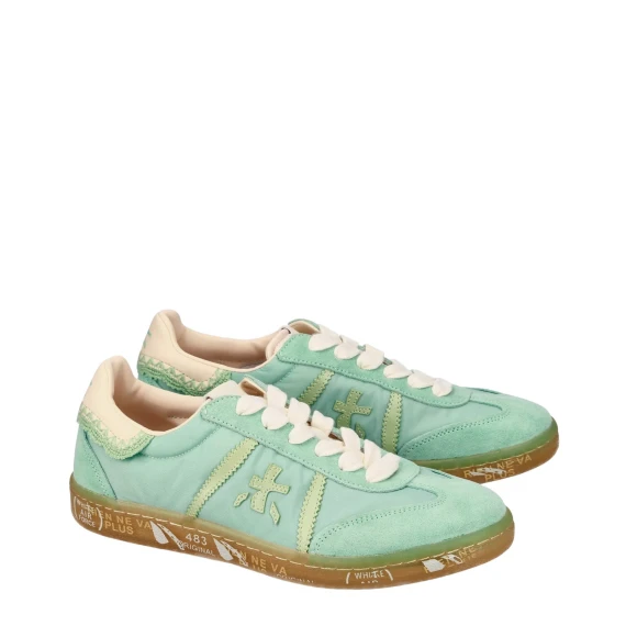 Sneakers Bonnied 7352 in tessuto e suede azzurro